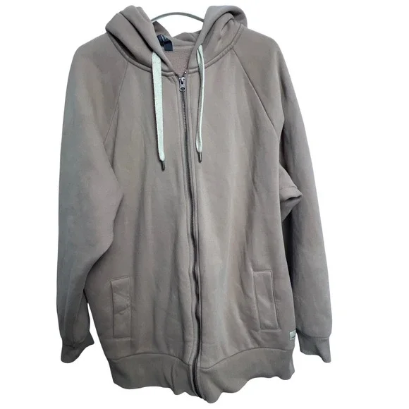 Vuori Restore Dusty Rose Zip Up HoodieSweatshirt Women's M Cozy Comfort Oversize - Picture 1 of 10